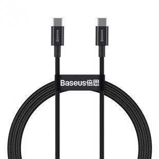 USB кабель Baseus Type-C to Type-C 100W 1m (CATYS-B01)- черный 40100025 фото