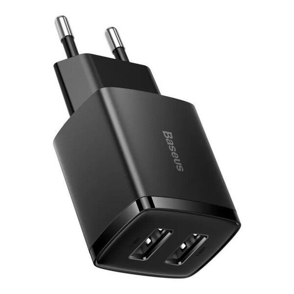 Сетевое зарядное устройство для Baseus 2 USB 10.5W (CCXJ010201)- черный 40100054 фото