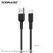 USB кабель Tornado TX2 Type-C (3,0A/1м)- чорний 779817 фото 4