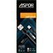 USB кабель Aspor A72 глянцевый Micro для PB (2A/0.25м)- черный 910156 фото 1