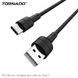 USB кабель Tornado TX2 Type-C (3,0A/1м)- чорний 779817 фото 2