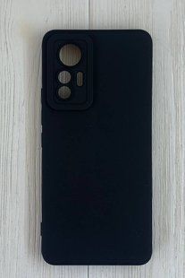 Чохол-накладка гумова SMTT для Xiaomi 12 Lite- чорний 40200826 фото