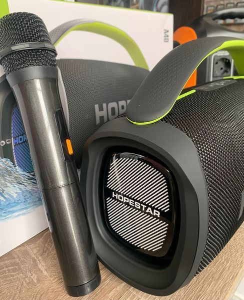 Bluetooth колонка Hopestar A40 з мікрофоном- чорний 40201802 фото