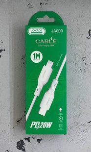 USB кабель Jokade JA009 PD Type-C to Lightning 20W/1m- білий 778694 фото