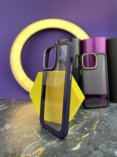 Чехол-накладка Carbon Style для iPhone 15-темно-фиолетовый 40201280 фото