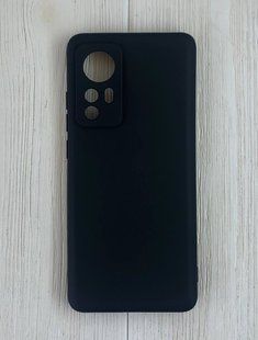 Чохол-накладка гумова SMTT для Xiaomi 12/12X- чорний 40200825 фото