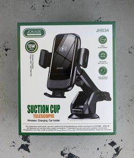 Holder (автотримач) Jokade JH034 15W Wireless Charging- чорний 40201826 фото