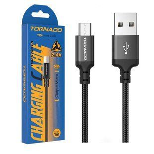 USB кабель Tornado TX9 Micro (2,4A/1м)- чорний 51327 фото