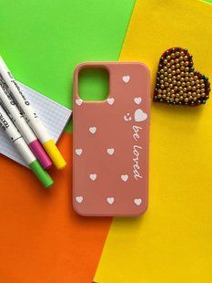Накладка силіконова Be Loved для iPhone 12/12 Pro- темно-рожевий 815689 фото