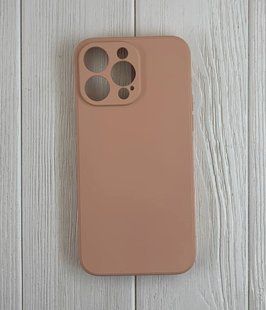 Чохол-накладка Luxury Original Square Liquid для iPhone 14 Pro Max- персиковий 40200259 фото