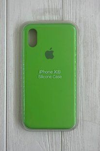 Чохол-накладка Silicone Case Original Full Cover для iPhone XS- салатовий 813187 фото