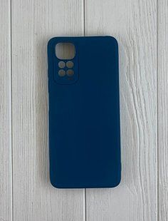 Накладка силіконова Full Silicon з мiкрофiброю для Xiaomi Redmi Note 11 4G/11S - синій 40000762 фото