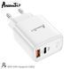 Сетевое зарядное устройство для Avantis A870 33W (QC 3.0 USB+USB-C PD)- белый 40201642 фото 1