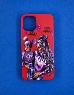 Накладка силіконова Max Capa Mama Mouse для Phone 12/12 Pro- червоний 815886 фото