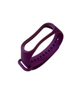 Ремінець силіконовий для Mi Band 3/4- фіолетовий 51490 фото