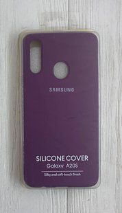 Чохол-накладка Silicone Case Original Full Cover для Samsung A20S/A207- №36 фіолетовий 813695 фото