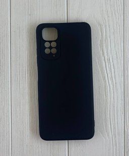 Накладка силіконова Full Silicon з мiкрофiброю для Xiaomi Redmi Note 11 4G/11S - чорний 40000761 фото