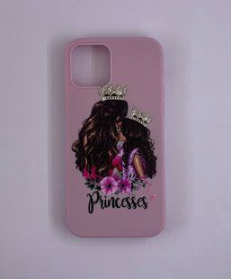 Накладка силіконова Max Capa Princesses для iPhone 13- рожевий 40000116 фото