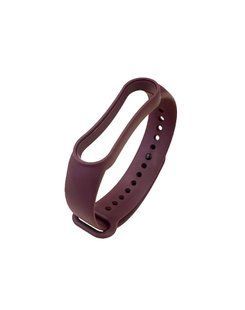 Ремінець силіконовий для Mi Band 5/6 - бордовий 51491 фото