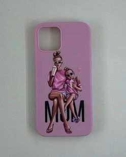 Накладка силіконова Max Capa Mom для iPhone 12 Pro Max- рожевий 815759 фото
