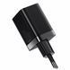 Сетевое зарядное устройство Baseus USB+USB-C 30W (CCSUPP-E01)- черный 51321 фото 3