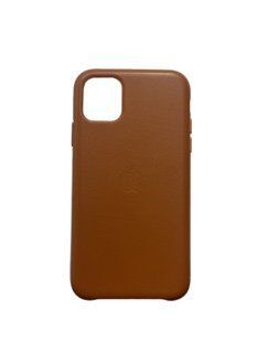 Чохол-накладка шкіра Leather Case для iPhone 11- Saddle brown 51435 фото