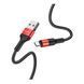 USB кабель Tornado TX7 Nylon Type-C (3A/1м)- чорно-червоний 51338 фото 1