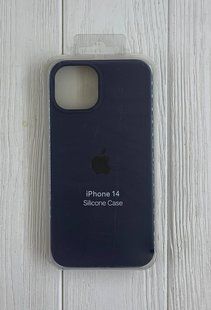 Чохол-накладка Silicone Case Original Full Cover для iPhone 14 - №8 темно-синій 40000661 фото