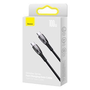 USB кабель Baseus Type-C to Type-C 100W 1m (CADH000701)- чорний 51295 фото