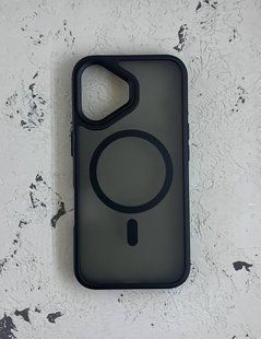 Чехол-накладка Metal Buttons with MagSafe для iPhone 15- черный 40201699 фото