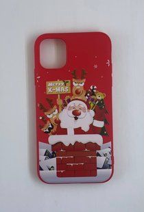 Накладка силіконова Merry Christmas для iPhone 11 - червоний 40000247 фото