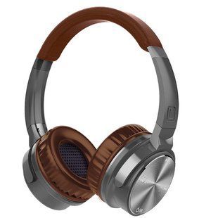 BluetoothНаушники накладные Aspor S1002- коричнево-серый 965072 фото