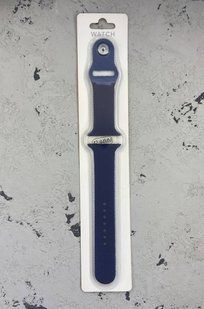 Ремінець Soft Touch плетений для Apple Watch (42/44мм)- синій 992470 фото