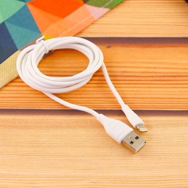 USB кабель Aspor AC-02 Plus Lightning 2.1A/2м - белый 910120 фото