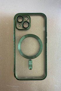 Чехол-накладка Color Magnetic Separate Camera для iPhone 15-зеленый 40201624 фото