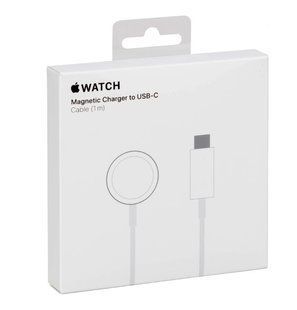 Бездротовий зарядний пристрій для Apple Watch Magnetic Fast Charger USB-C (MX2H2AM/A2257)- білий 844692 фото