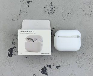 Чехол силиконовый для AirPods Pro 2-белый 40201846 фото