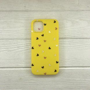 Накладка силіконова Heart для iPhone 13 - жовтий 40000100 фото