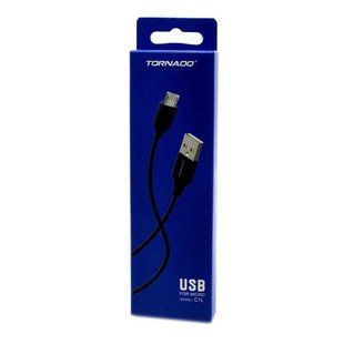 USB кабель Tornado C1L Micro Long (2,1A/1,2м)- чорний 51299 фото