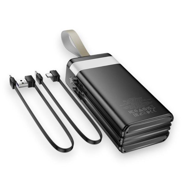 Power Bank Avantis A388 30000mAh 22.5W High Speed + cable USB/Lightning/Type-C- чорний 51632 фото