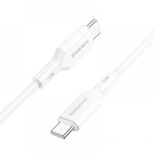 USB кабель Borofone BX70 Type-C to Type-C 60W-белый 40000807 фото