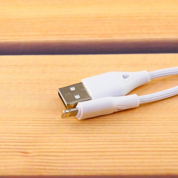 USB кабель Aspor AC-06 Lightning 2.4A/1м-белый 910116 фото
