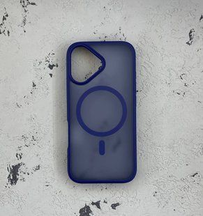 Чохол-накладка Matte Color with MagSafe для iPhone 17- темно-синій 40201896 фото