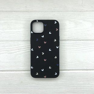 Накладка силіконова Heart для iPhone 13 Pro Max - чорний 40000146 фото