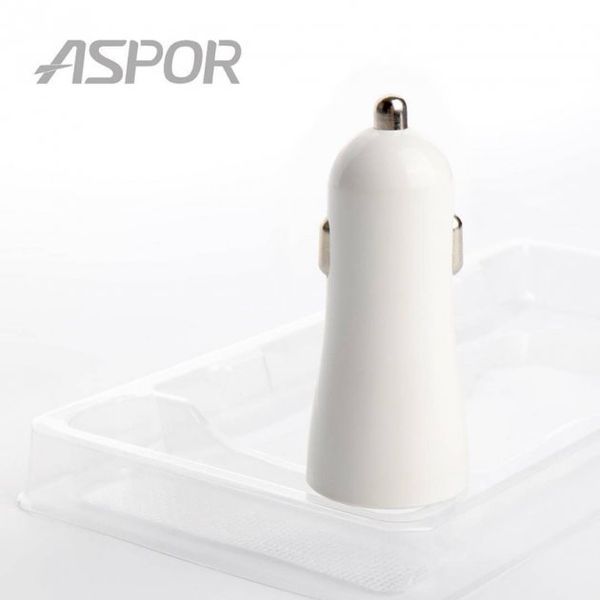 Автомобильное зарядное устройство для Aspor A902C (2USB/2.4A) +USB кабель Micro- белый 920007 фото