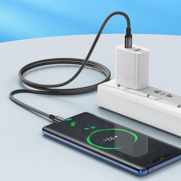 USB кабель Hoco X14 Type-C to Type-C (1m)- черный 40200093 фото