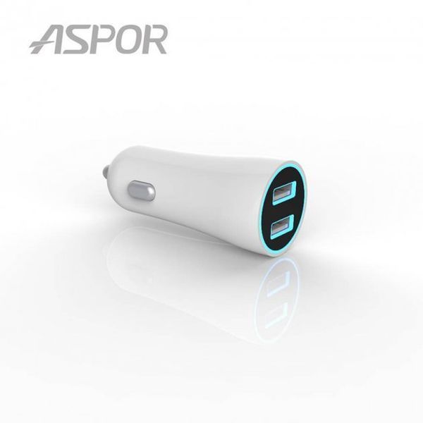 Автомобильное зарядное устройство для Aspor A902C (2USB/2.4A) +USB кабель Micro- белый 920007 фото