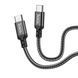 USB кабель Hoco X14 Type-C to Type-C (1m)- черный 40200093 фото 1