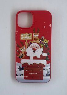 Накладка силіконова Merry Christmas для iPhone 13 Pro - червоний 40000249 фото