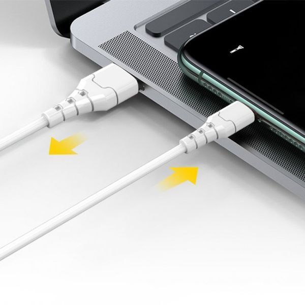 USB кабель Aspor A101L Lightning Fast Charge 3A/2м- білий 910284 фото
